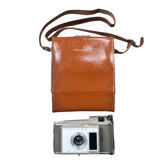 RARE Polaroid J33 Land Camera w/Original Leather Case - Picture 2 of 15